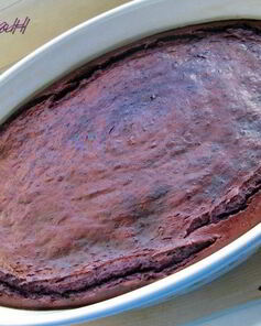 Чернично-творожный пудинг