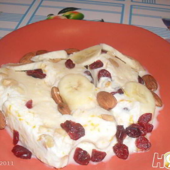 Рецепт французский шоколадный террин с бананом и клюквой