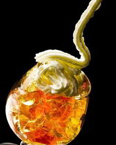 Газированное желе из шампанского