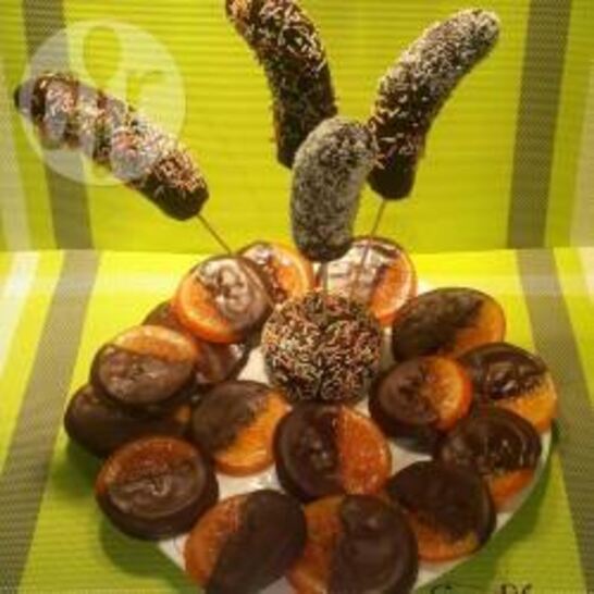 Рецепт карамелизованные апельсины в шоколаде