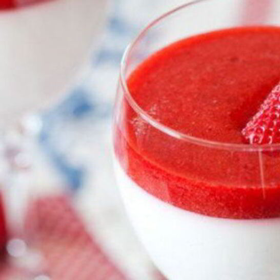 Рецепт клубничная панна-котта