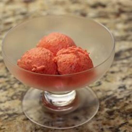 Рецепт клубничный сорбет