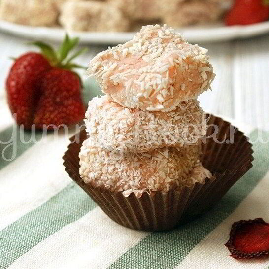 Рецепт домашние клубничные конфеты