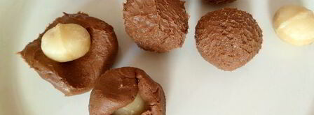 домашние конфеты из макадамии, нуги, марципана и шоколада. Шаг 3