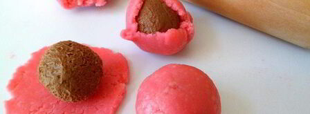 домашние конфеты из макадамии, нуги, марципана и шоколада. Шаг 4