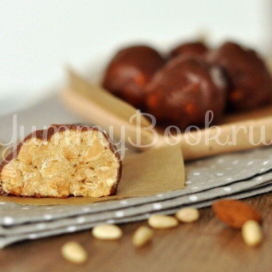 Рецепт домашние конфеты сникерс