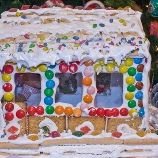 Рецепт домик из конфет