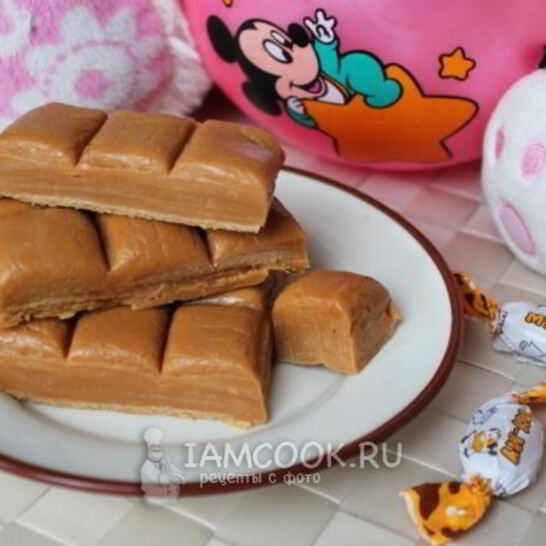 Рецепт ириски, домашние молочные конфеты