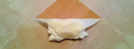 хрустяшки из теста брик мешочки, конфеты, сигары. Шаг 7