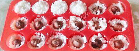 кокосовые конфеты с фундуком. Шаг 7