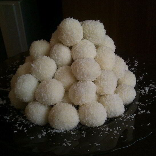 Рецепт кокосовые конфеты с изюмом