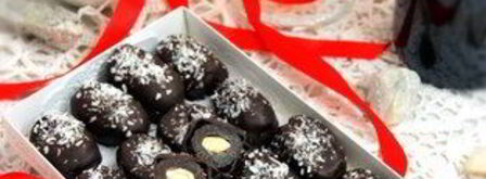 натуральные конфеты финики с миндалем в шоколаде. Шаг 8