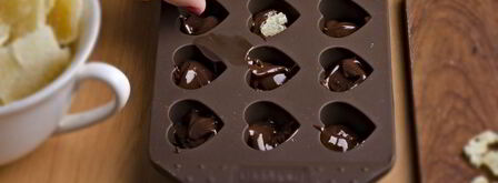 шоколадные конфеты с начинкой из имбирных цукатов. Шаг 6