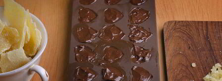 шоколадные конфеты с начинкой из имбирных цукатов. Шаг 7