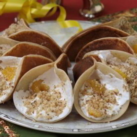 Рецепт арабские блинчики катаеф с кремом