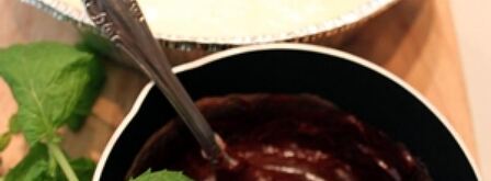 чизкейк с шоколадно-ореховым кремом. Шаг 6