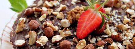 чизкейк с шоколадно-ореховым кремом. Шаг 7