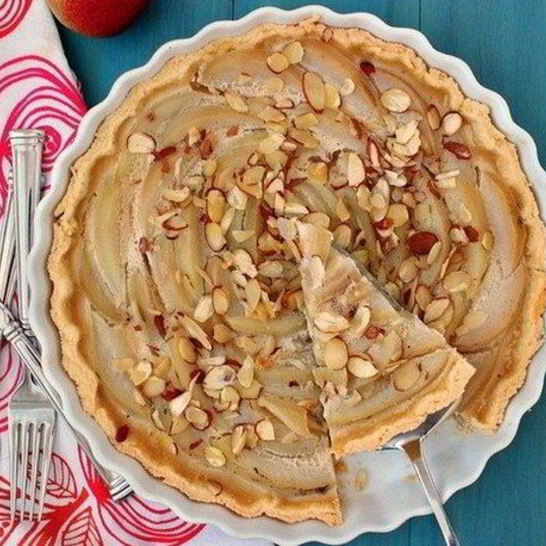 Рецепт десерт с грушевой начинкой и заварным кремом