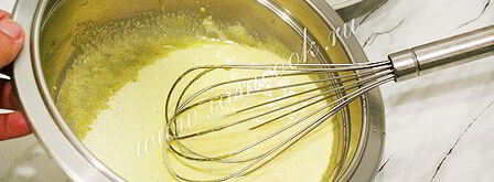 итальянский яичный крем с клюквой. Шаг 4