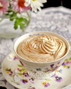 Крем из вареной сгущенки и сливок