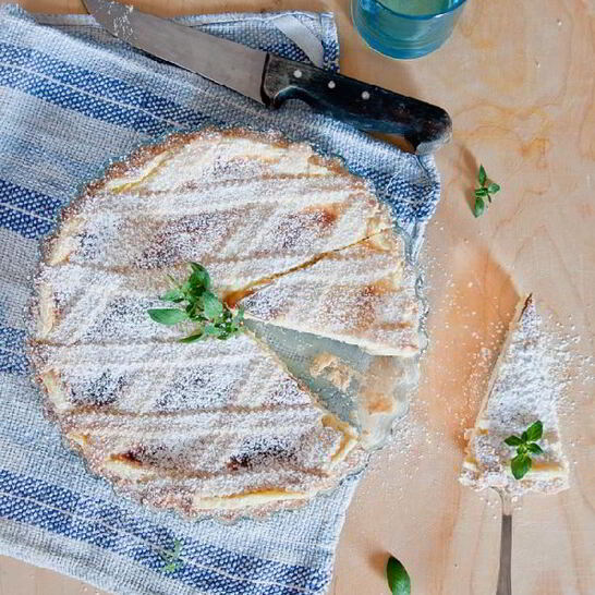 Рецепт кростата с кремом из рикотты