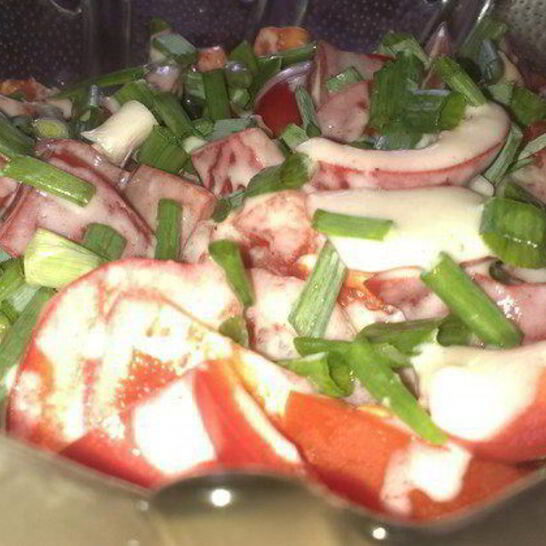 Рецепт летний салат-крем