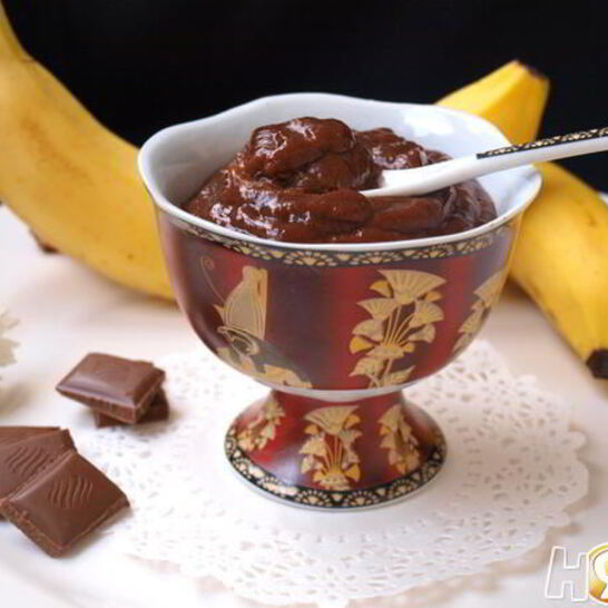 Рецепт шоколадно-банановый крем