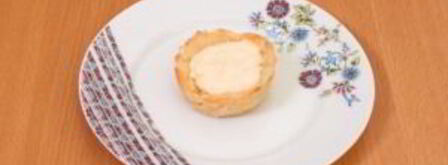 слоеные корзинки с кремом из маскарпоне, манго и фруктами. Шаг 7