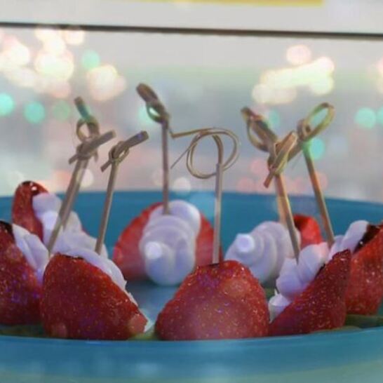 Рецепт сырный крем с клубникой