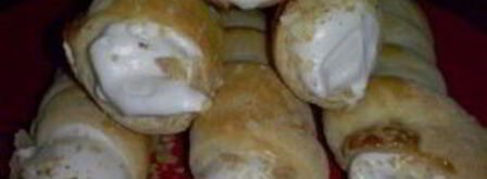 трубочки с белковым заварным кремом. Шаг 8