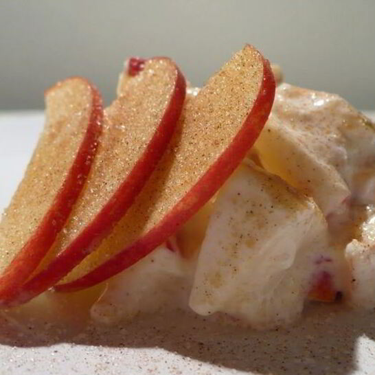 Рецепт творожный крем с яблоком и корицей