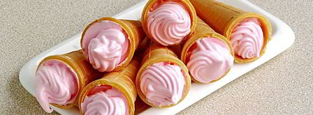 вафельные рожки с кремом. Шаг 5