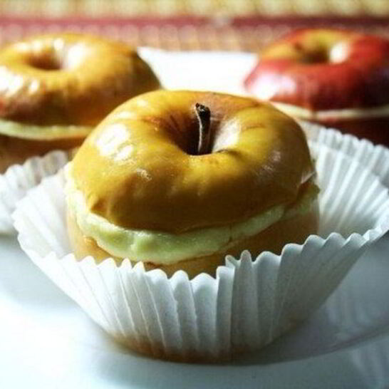 Рецепт запеченные яблоки с творожным кремом