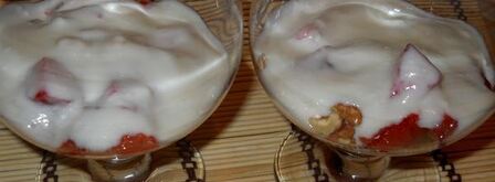 летний клубничный десерт с йогуртом. Шаг 5