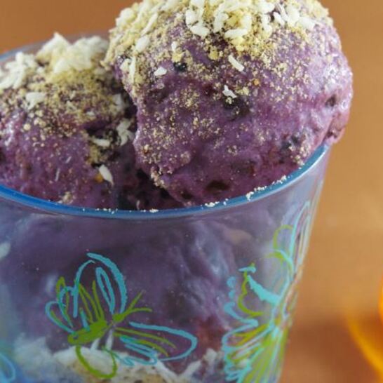 Рецепт чернично-кокосовое мороженое