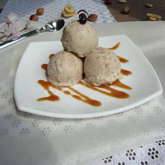 Рецепт домашнее банановое мороженое с шоколадно-ореховой крошкой