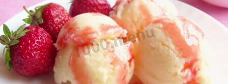 домашнее мороженое без сливок с клубничным соусом. Шаг 6