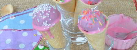 кейк-попсы в рожке для мороженого. Шаг 8