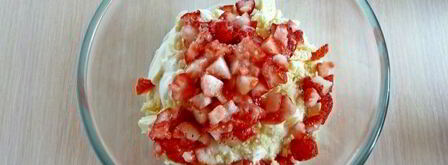 мороженое с клубникой и белым шоколадом. Шаг 8