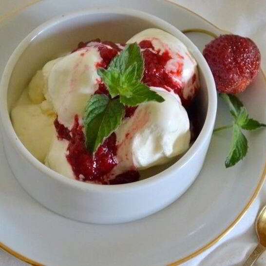 Рецепт мороженое с клубникой и малиной