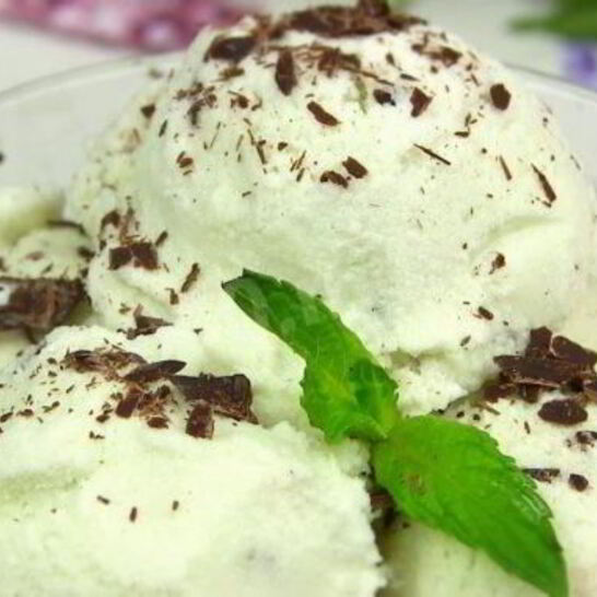 Рецепт мороженое с мятой и шоколадом