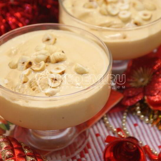 Рецепт новогодний десерт-мороженое крем-брюле