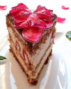 Торт-мороженое Малиново-розовая симфония