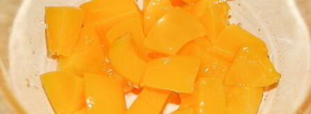 торт-мороженое с консервированными персиками. Шаг 4