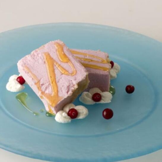 Рецепт творожно-клюквенное мороженое