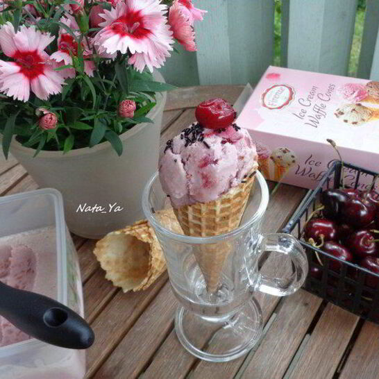 Рецепт вишневое мороженое