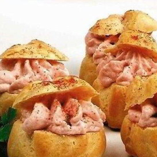 Рецепт булочки с муссом из сыра и ветчины