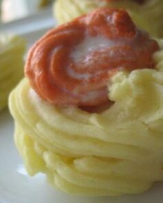 Картофельные корзинки с рыбным муссом