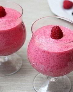 Клюквенный мусс с манкой