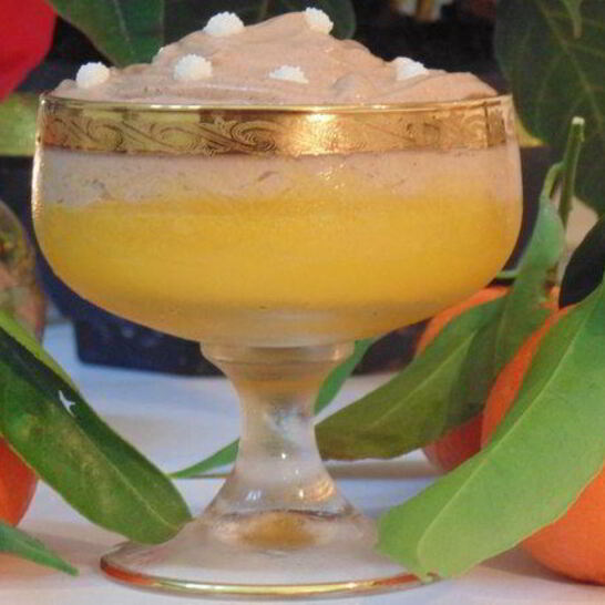 Рецепт мандариновое желе с шоколадным муссом